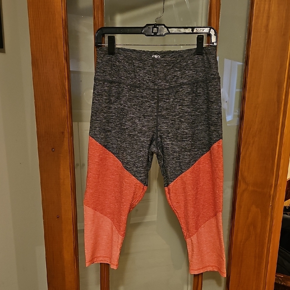Women's Gray and Pink Leggings